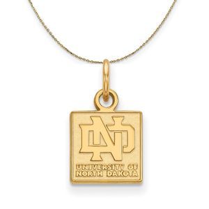 14k Yellow Gold North Dakota X-Small Necklace - 16 Inch